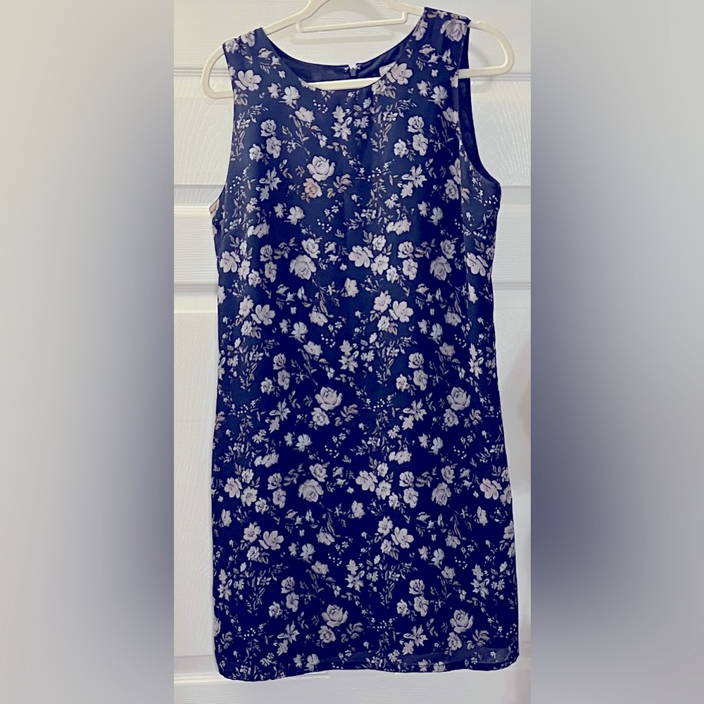 Old Navy Navy Blue and white floral dress